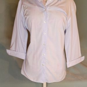 J Crew work blouse wrinkle resistant 3/4 sleeve